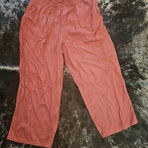 Old Navy Lightweight Coral Womens Elastic Waist Casual Pants 108